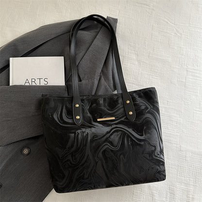 Stylish Marble Pattern Tote Bag Acalora