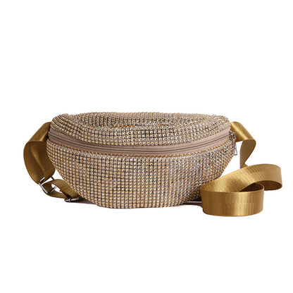 Shimmering Rhinestone-Embellished Fanny Pack Acalora