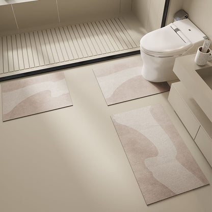 Elegant Floral Design Bath Mat Set