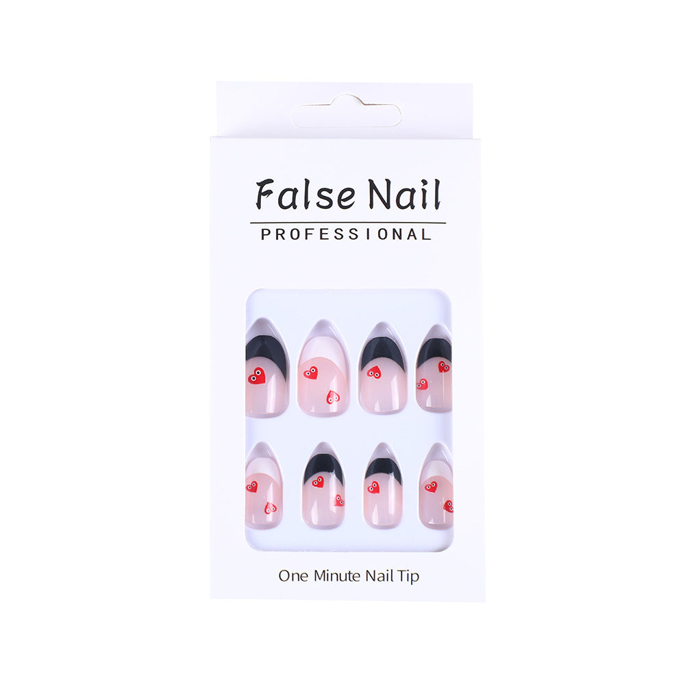 Elegant French Style Artificial Nails Acalora