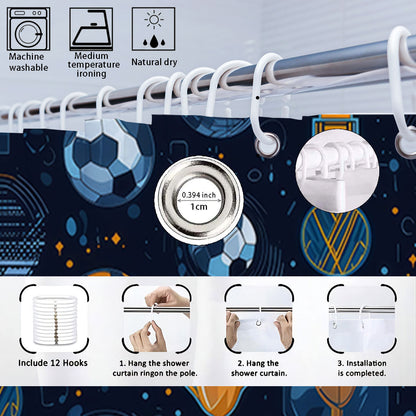 Basketball-Themed Bathroom Decor Set