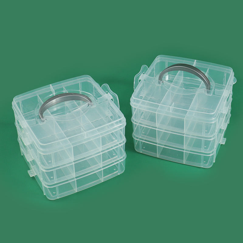 Multi-Compartment Durable Craft Storage Box Acalora