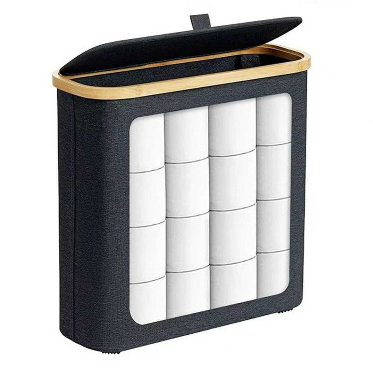 Multifunctional laundry storage box with bamboo lid Acalora
