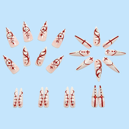 Artificial nails with elegant 3D applications and filigree design Acalora