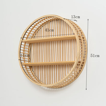 Handwoven storage basket for bathroom utensils Acalora