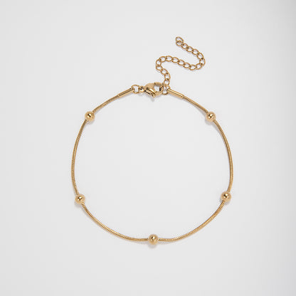Adjustable Beaded Chain Bracelet Acalora