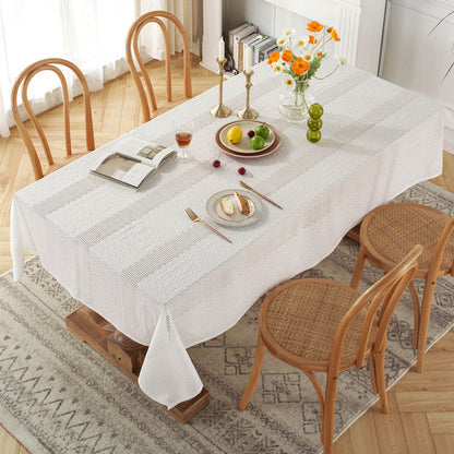 Floral Lace Embroidered Tablecloth