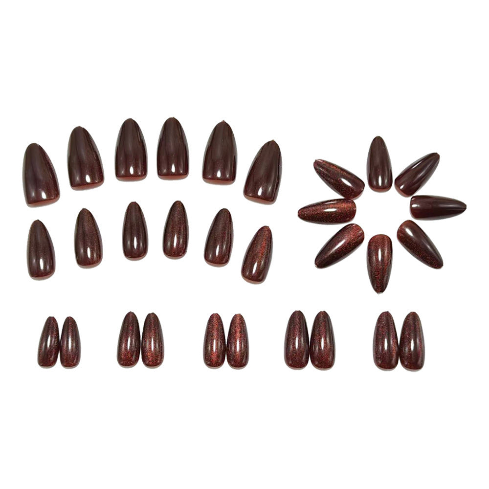 Artificial nails in elegant glitter design Acalora