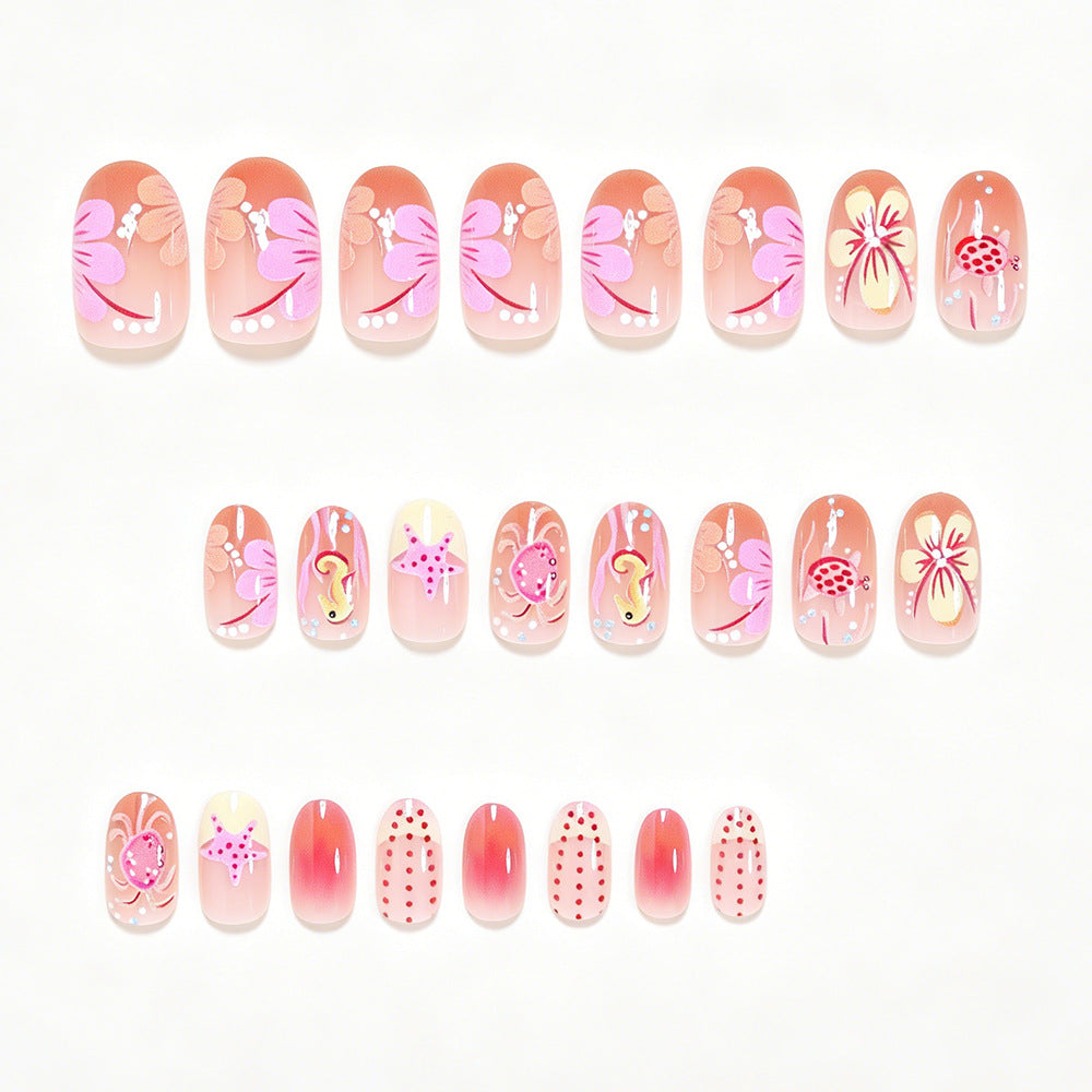 Artistic Ocean-Inspired Nail Art Acalora