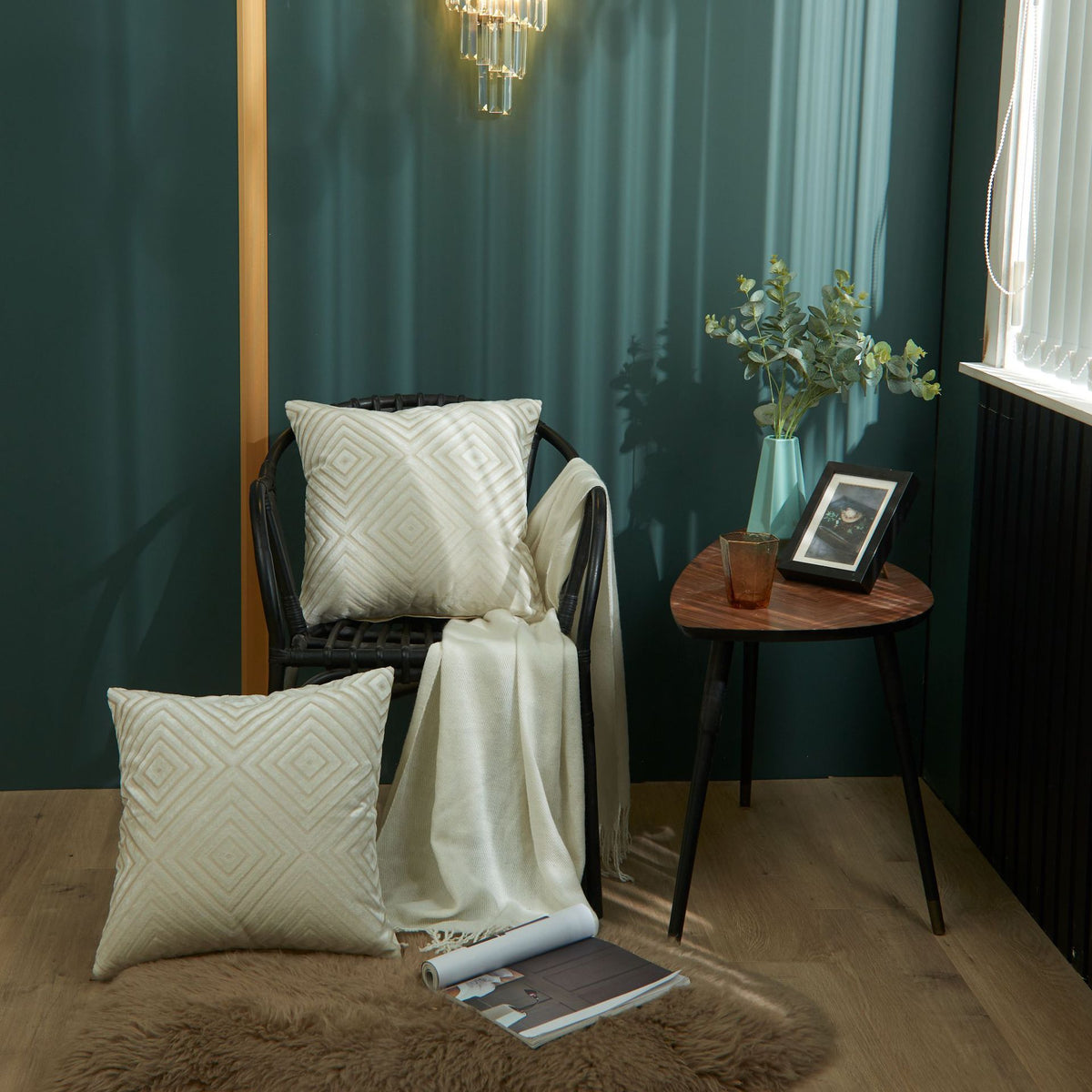 Decorative Geometric Accent Pillow