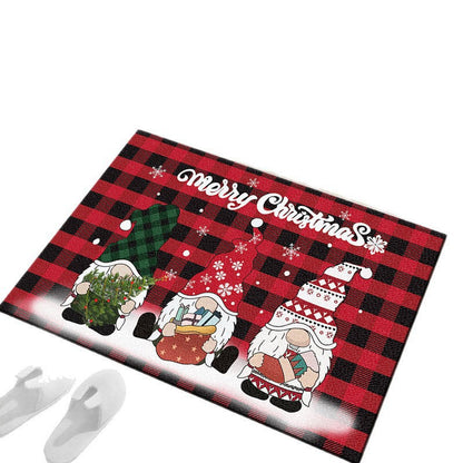 Festive Christmas-Themed Bath Mat