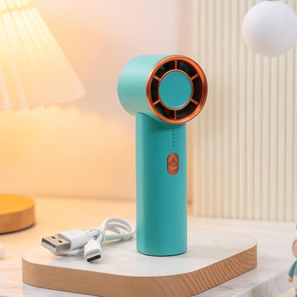 Women's Portable Handheld Fan with USB-C Charging Function and Powerful Airflow Brehn
