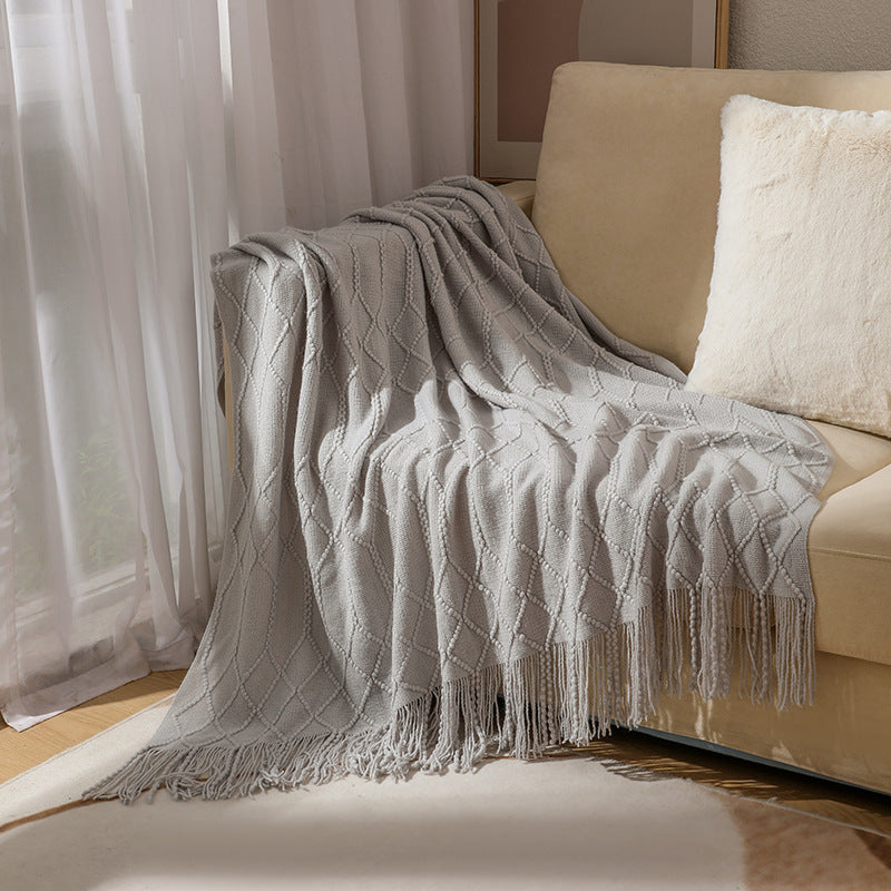 Luxurious Woven Textured Throw Blanket