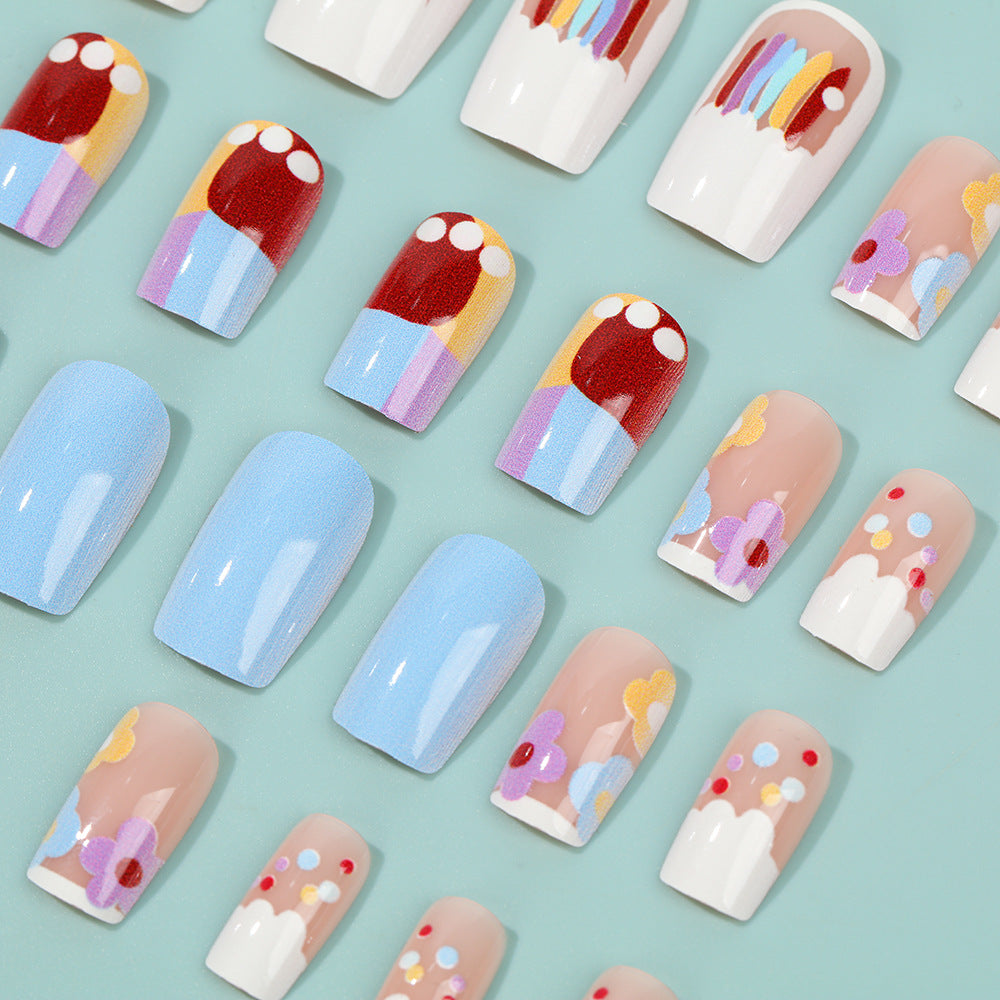 Creative Nail Art Set with Colorful Designs Acalora
