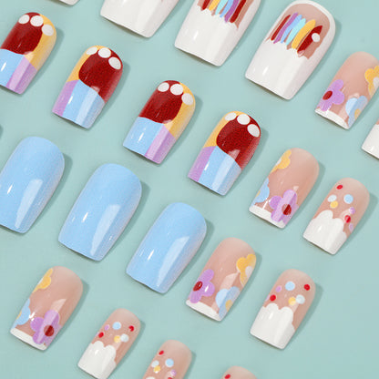 Creative Nail Art Set with Colorful Designs Acalora