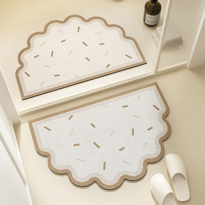 Floral Pattern Bath Mat