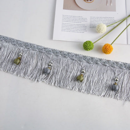 Luxury Fringe Braid with Bead Trim Acalora
