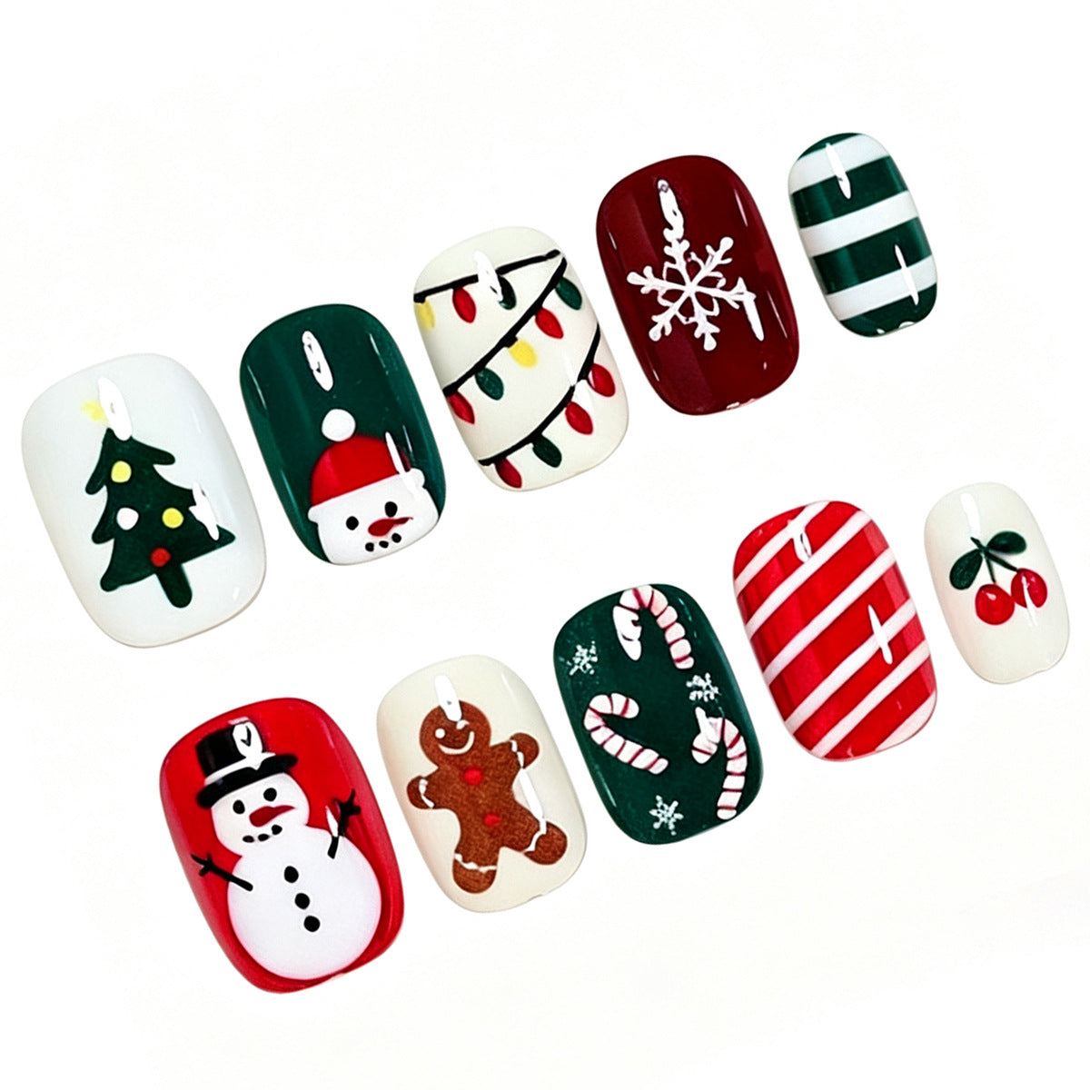 Festive Holiday Nail Art Set Acalora