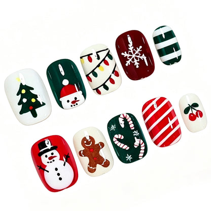 Festive Holiday Nail Art Set Acalora