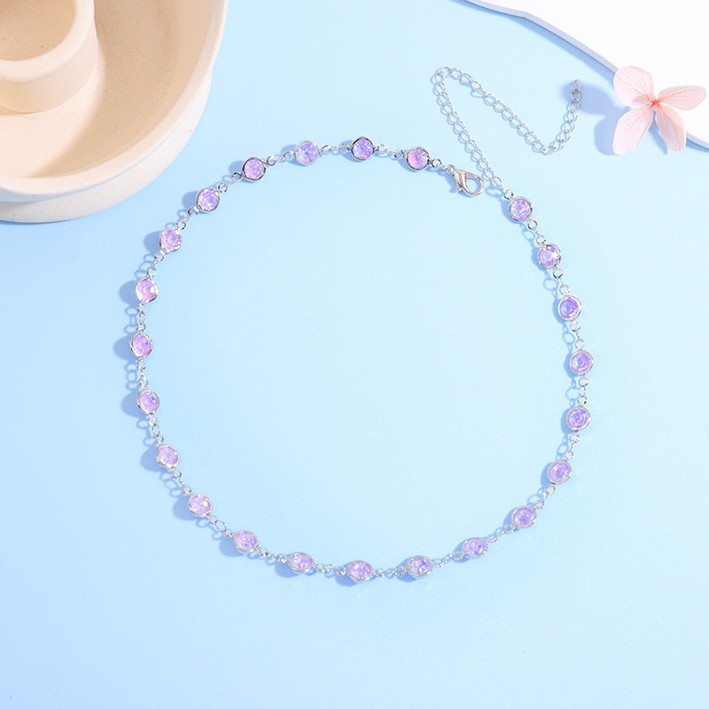 Sparkling Crystal Choker Necklace Acalora