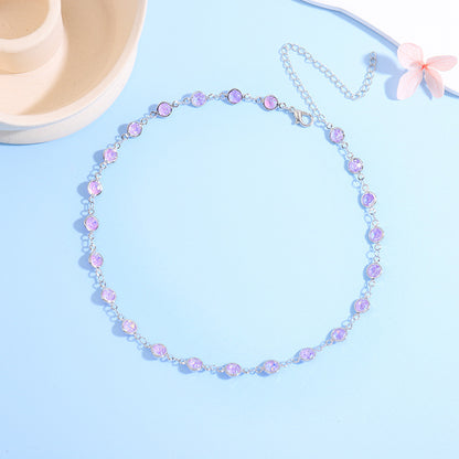 Sparkling Crystal Choker Necklace Acalora