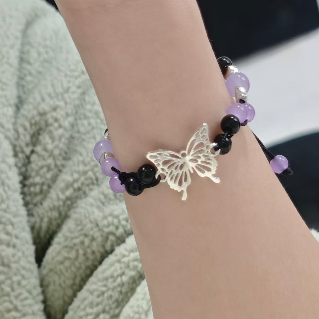 Butterfly Charm Adjustable Bracelet Acalora