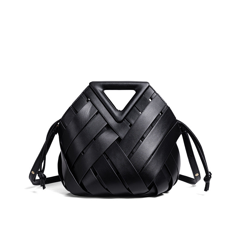 Woven Leather Handbag Acalora