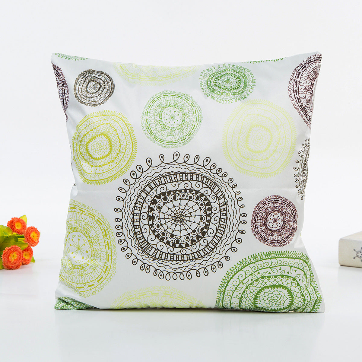 Decorative Leaf Print Pillow