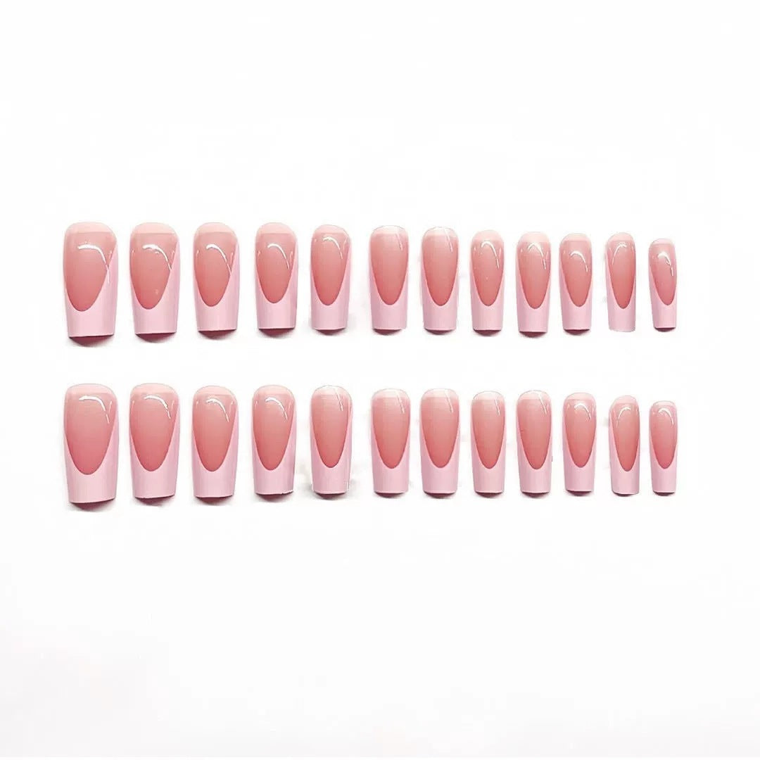 Elegant French Tip Press-On Nail Set Acalora