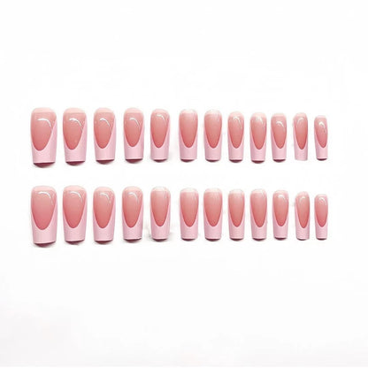Elegant French Tip Press-On Nail Set Acalora