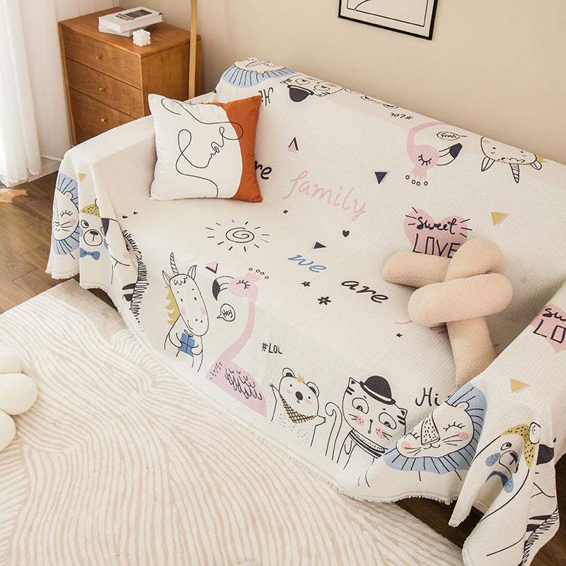 Decorative Animal Print Sofa Cover
