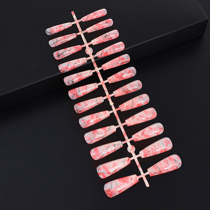Creative nail art with blood splatter design Acalora