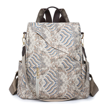 Chic Patterned Travel Backpack Acalora