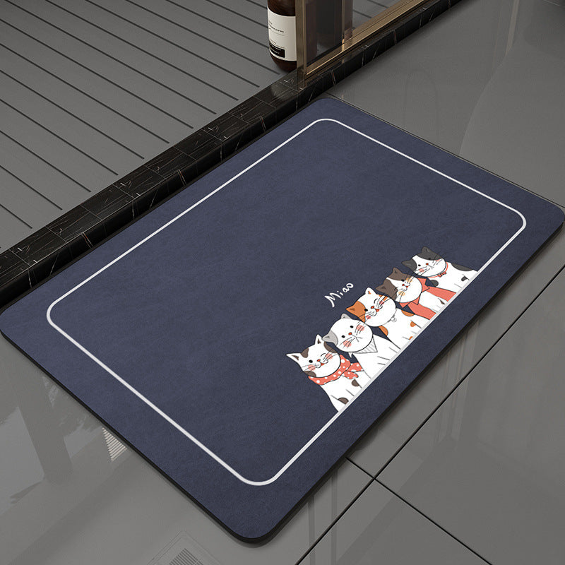 Cat-Themed Decorative Entry Mat