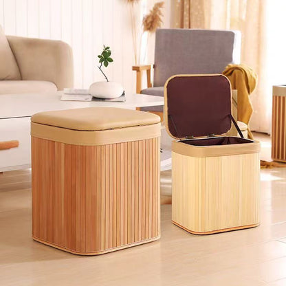 Multifunctional Stool Made of Natural Material Acalora