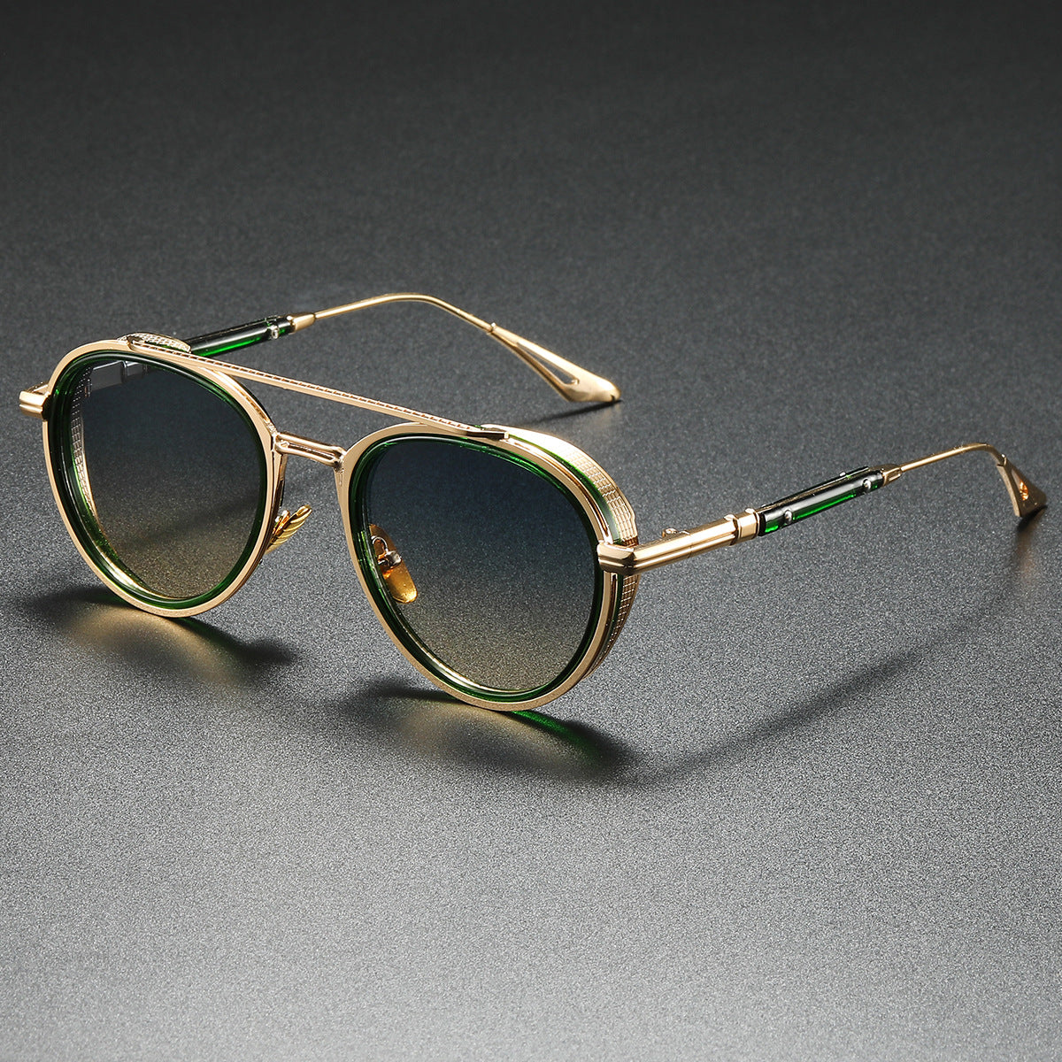 Women's Designer Sunglasses with Luxurious Metal Frame and Retro Accents Bowlift