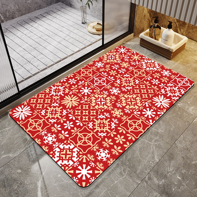 Abstract Modern Bath Mat Acalora