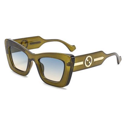 Women's designer sunglasses with distinctive geometric frame and high-quality craftsmanship Bowlift