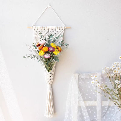 Macrame Wall Hanging with Elegant Fringe Look Acalora