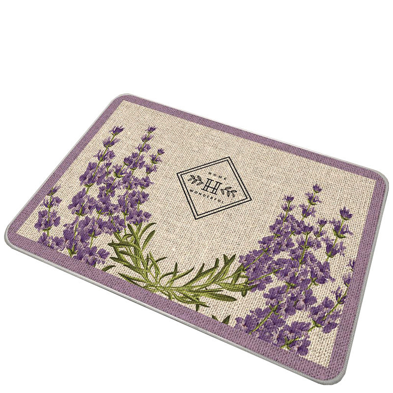 Decorative Floral Welcome Mat
