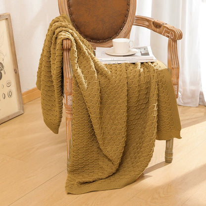 Cozy Knitted Throw Blanket