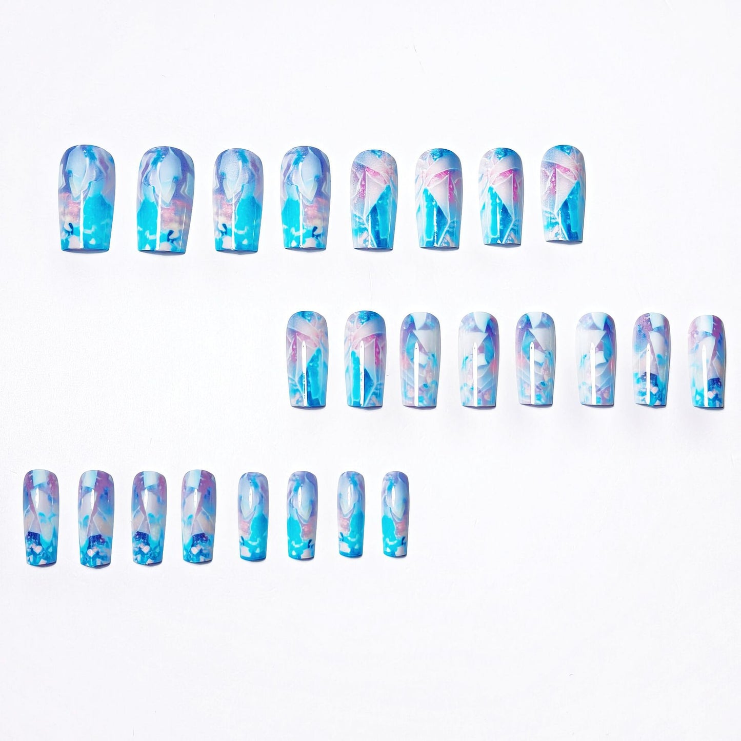 Artistic Geometric Nail Art Acalora