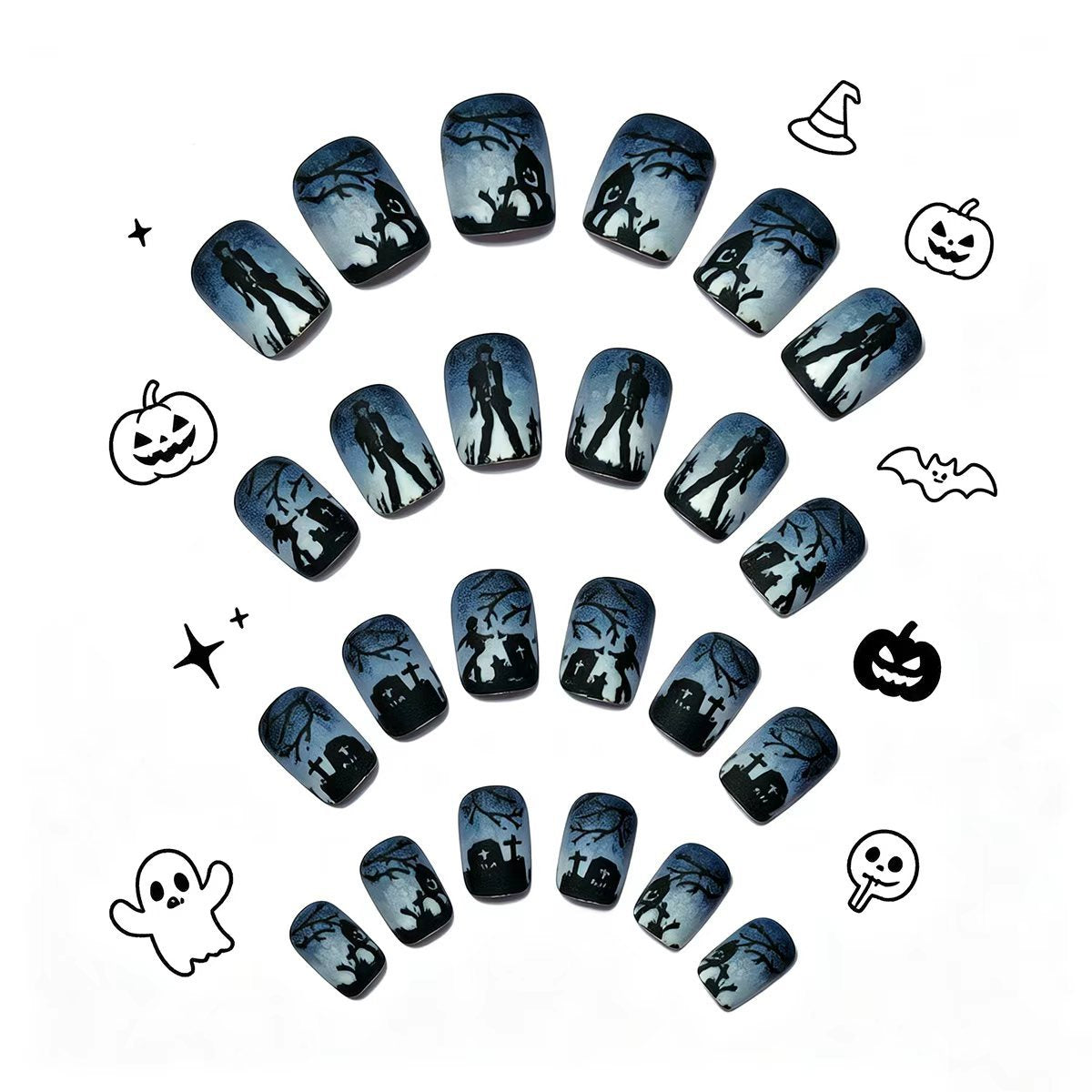 Gothic Graveyard Nail Art Acalora