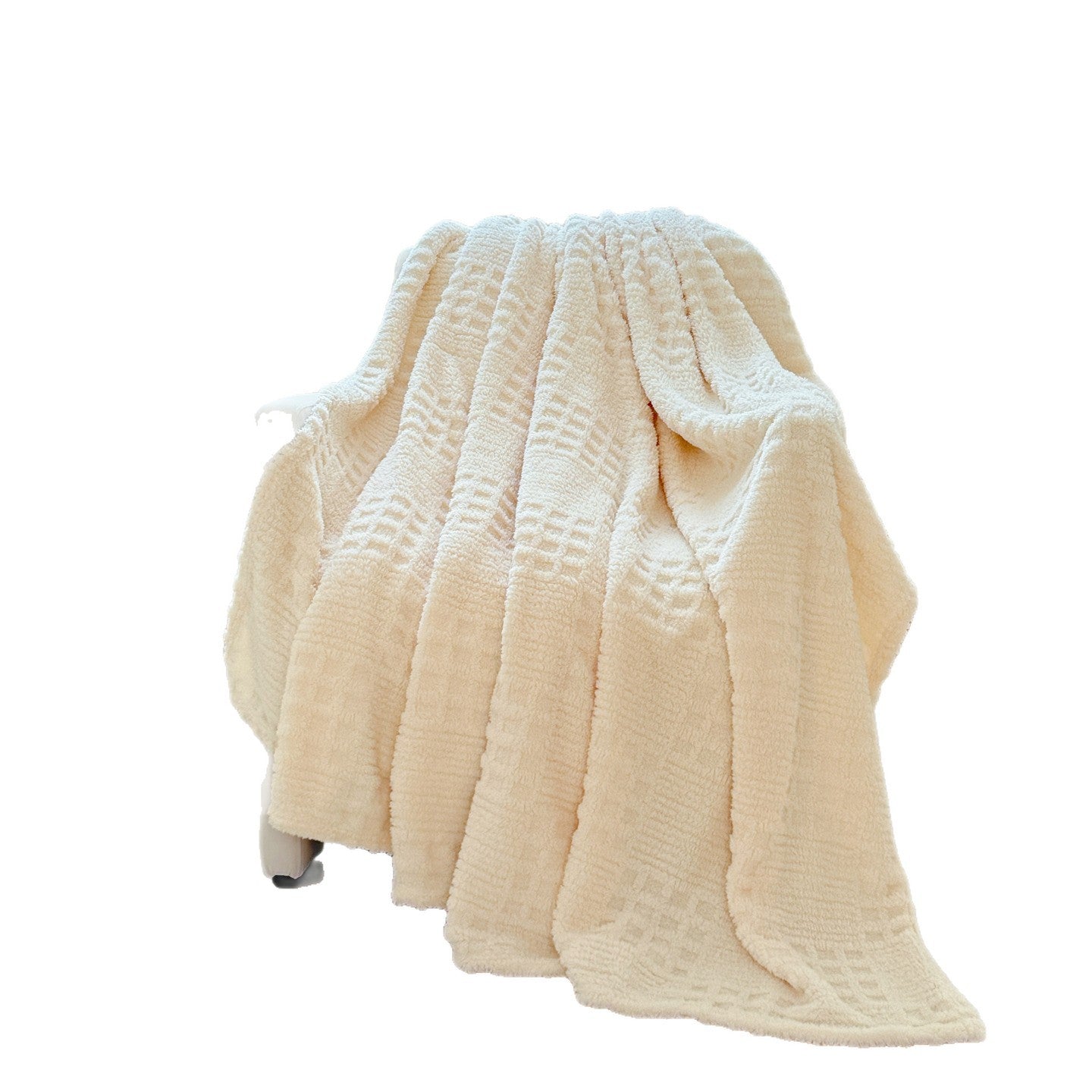 Plush Textured Throw Blanket