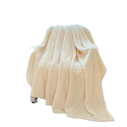 Plush Textured Throw Blanket