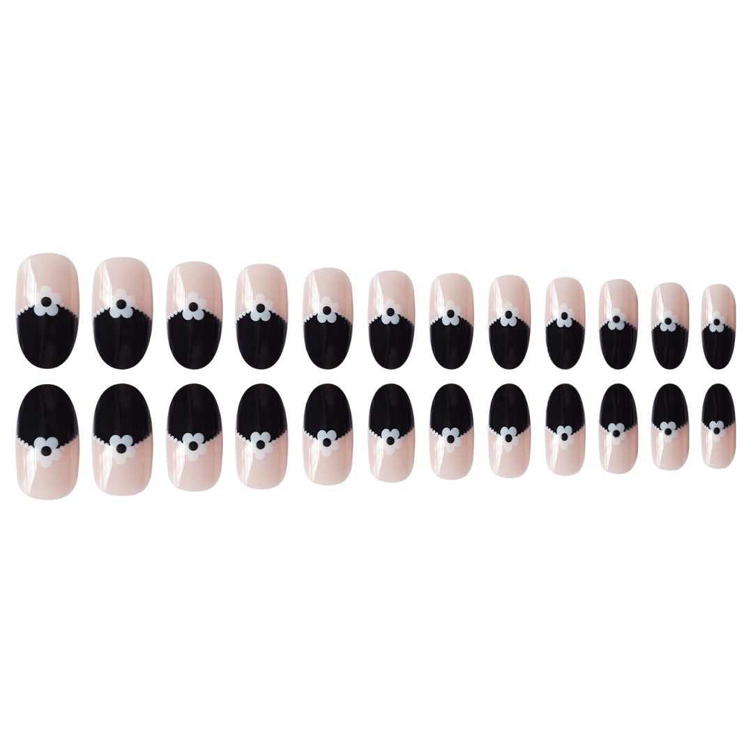 Artistic Floral Tip Press-On Nails Acalora