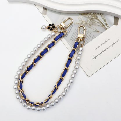 Stylish Pearl-Embellished Eyewear Chain Acalora