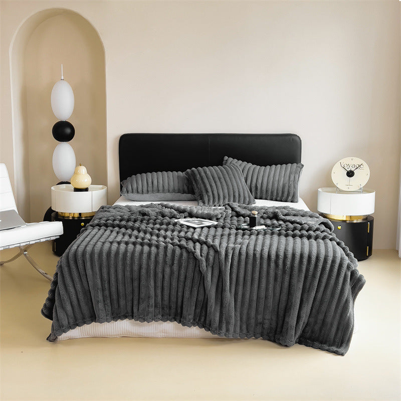 Women's Plush and Decorative Throw Blanket Karnz