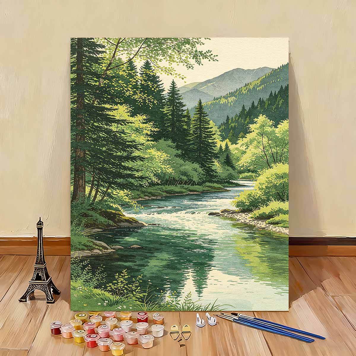 Scenic Nature Landscape Paint by Numbers Kit