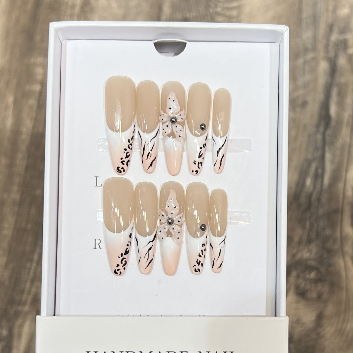 Artistic Stiletto Nail Art Set with Elegant Decorative Elements Acalora
